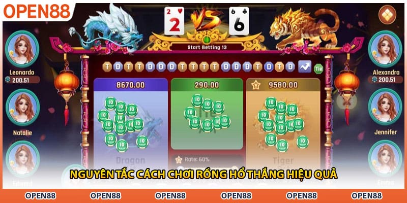 Nguyên tắc cách chơi rồng hổ thắng hiệu quả
