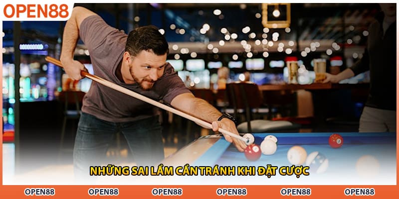 Những sai lầm cần tránh khi đặt cược
